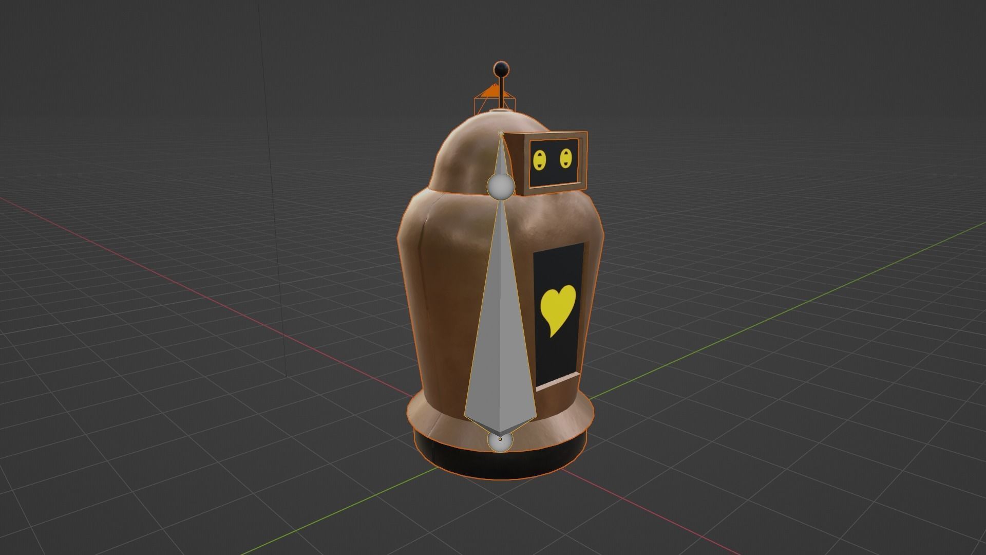 Hover Bot Low-poly 3D model_7