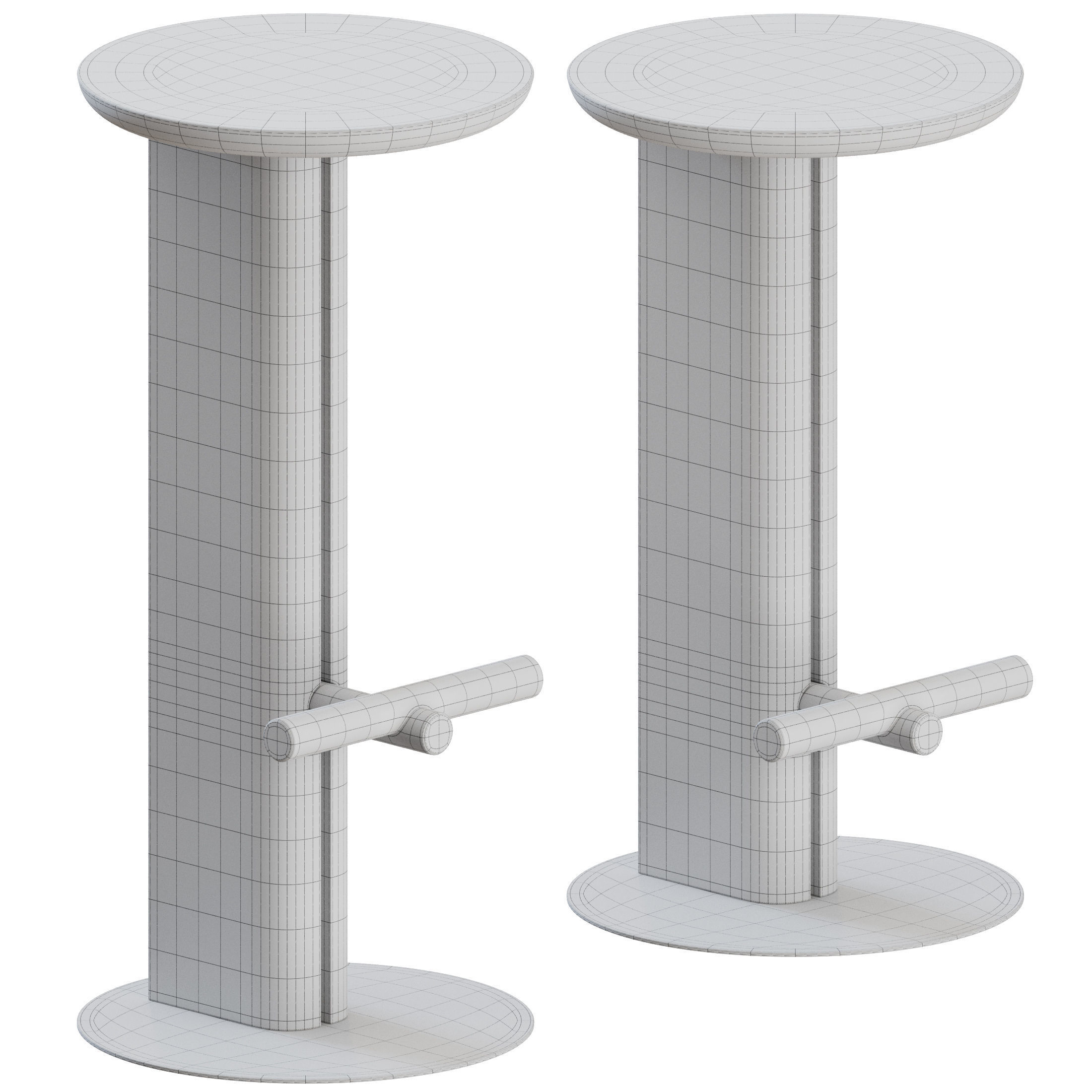 Rook Stool by Ross Gardam 3D model_6