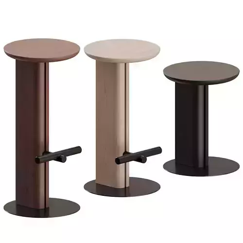 Rook Stool by Ross Gardam 3D model