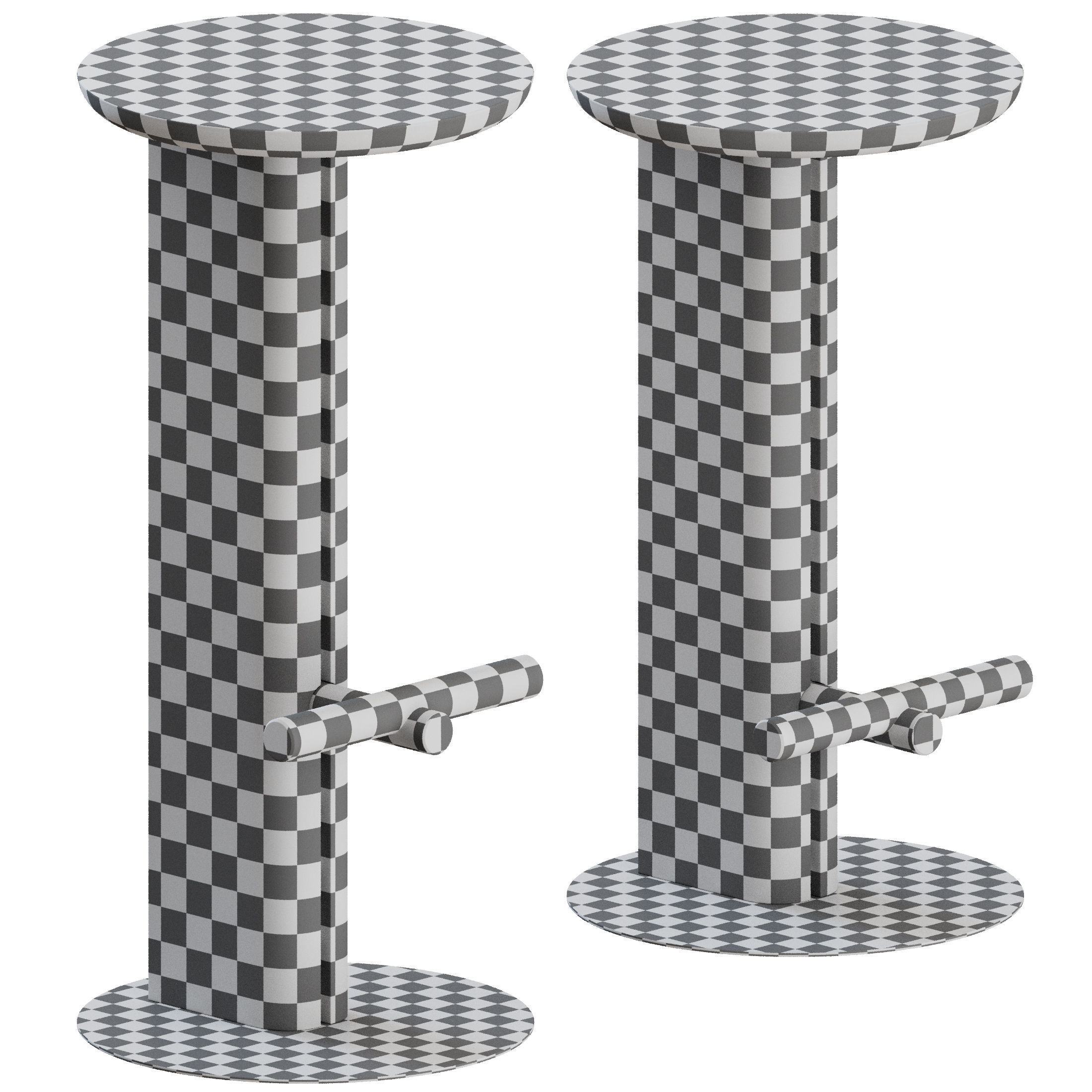 Rook Stool by Ross Gardam 3D model_5