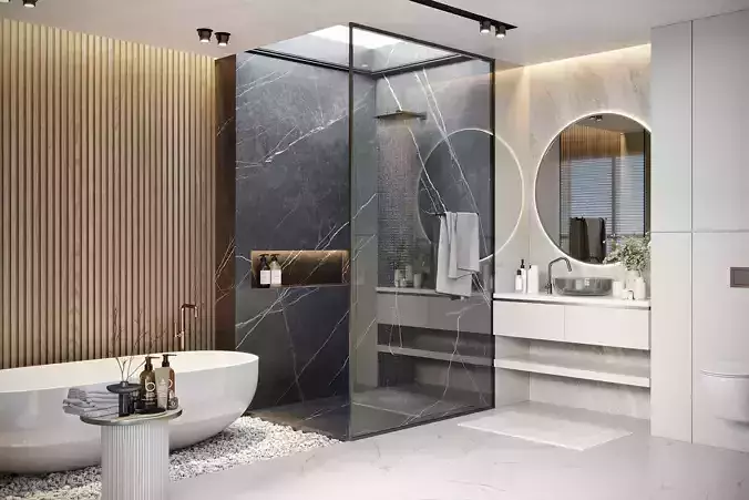 Bathroom Design 01 3D model