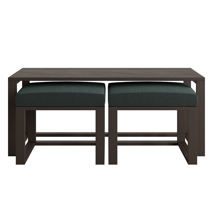 Coffee Table with seats 3D model_1