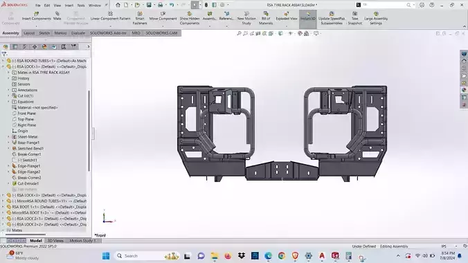 Landcruiser 78 79 rear tire tyre rack bumper