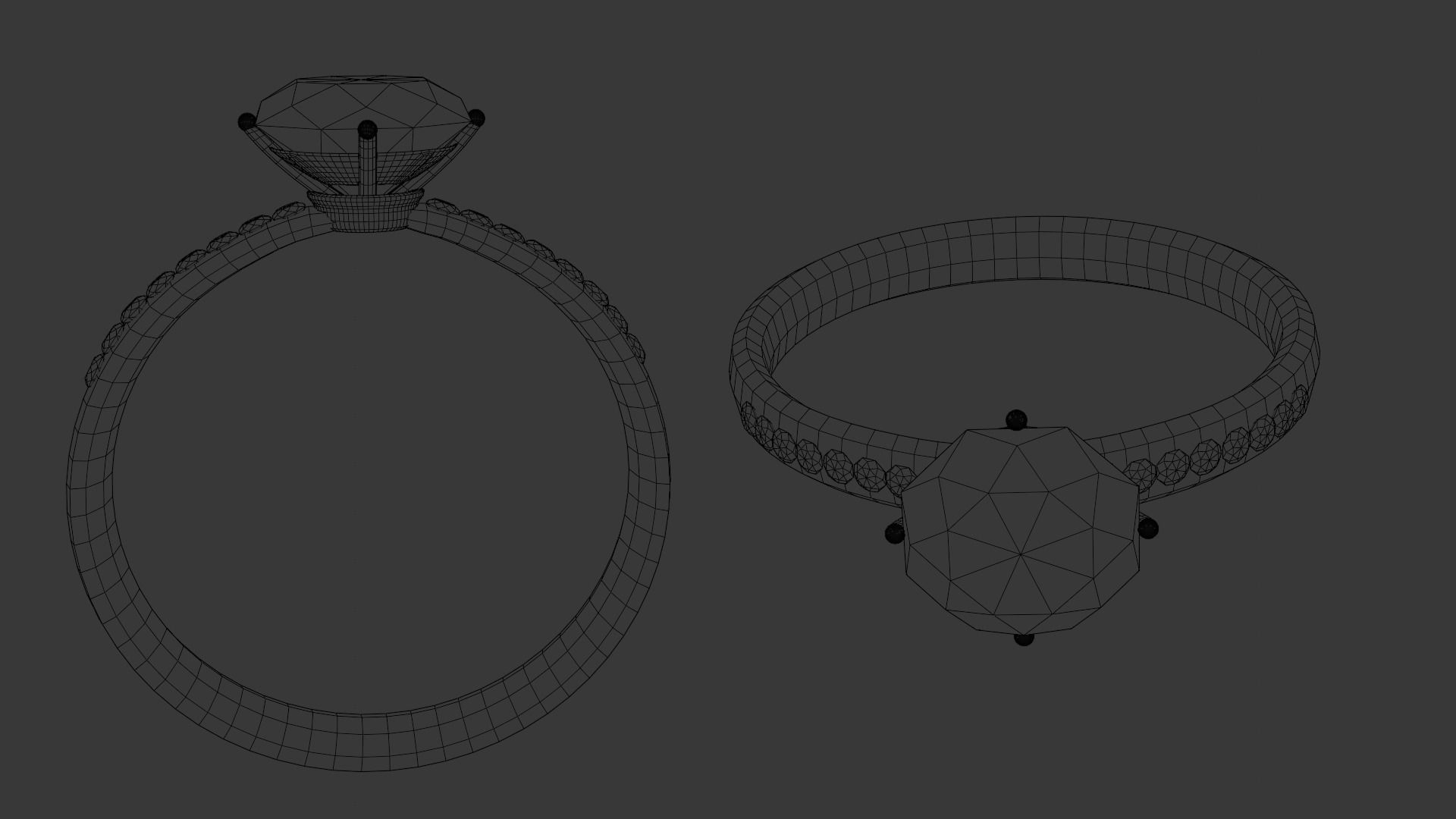 Jewelry Ring Low-poly 3D model_7