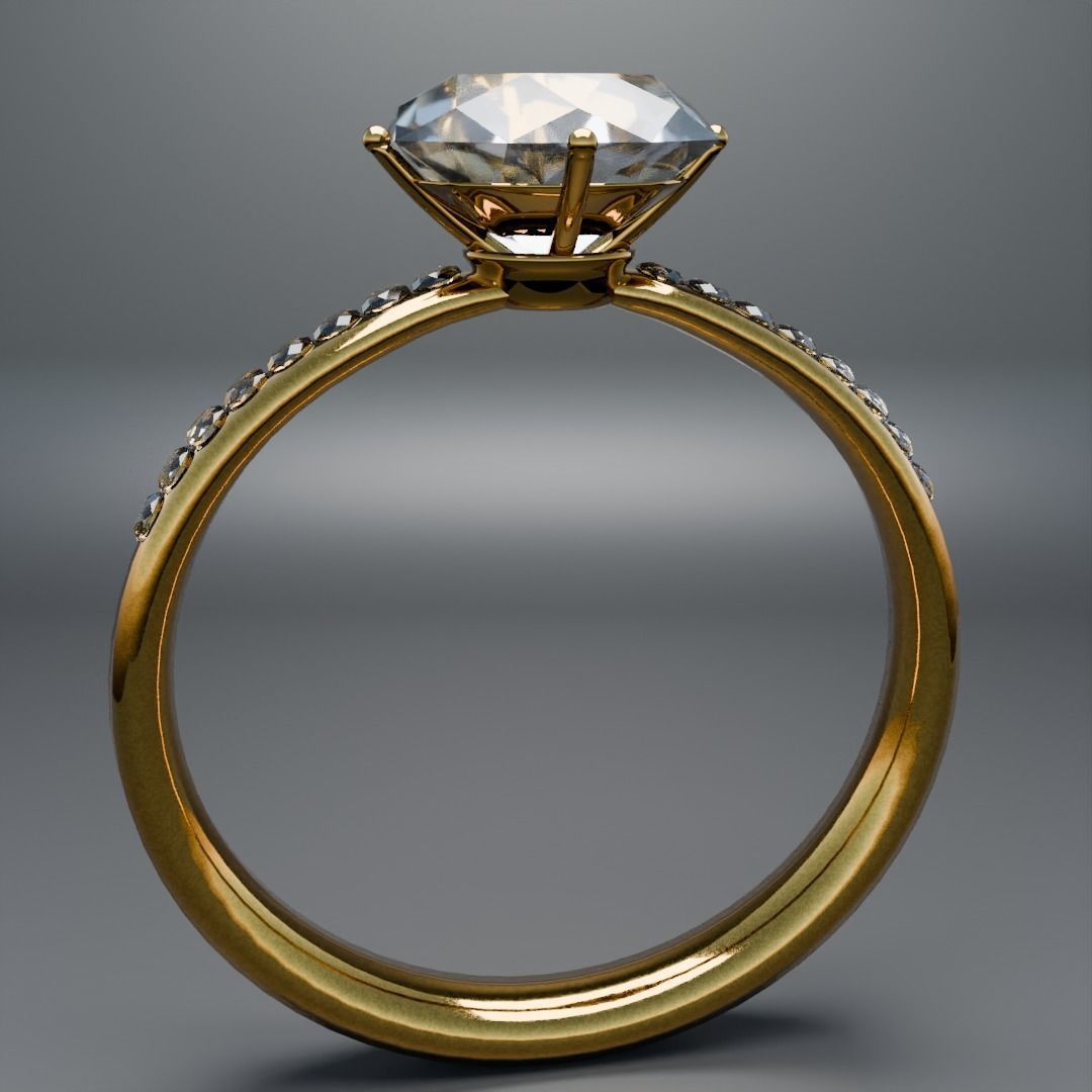 Jewelry Ring Low-poly 3D model_3