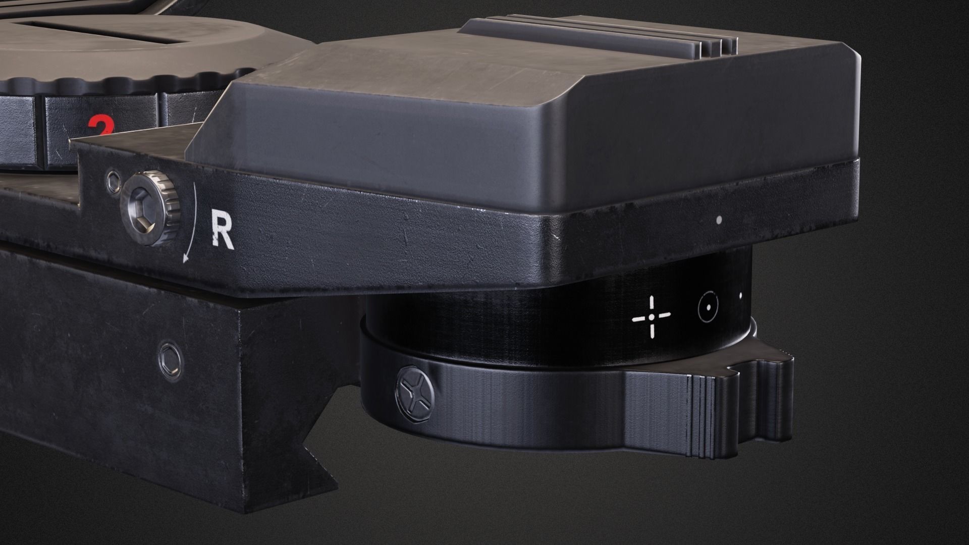 Reflex sight dot feyachi Low-poly 3D model_6