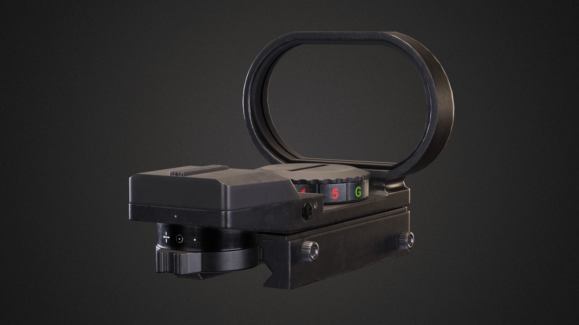 Reflex sight dot feyachi Low-poly 3D model_13