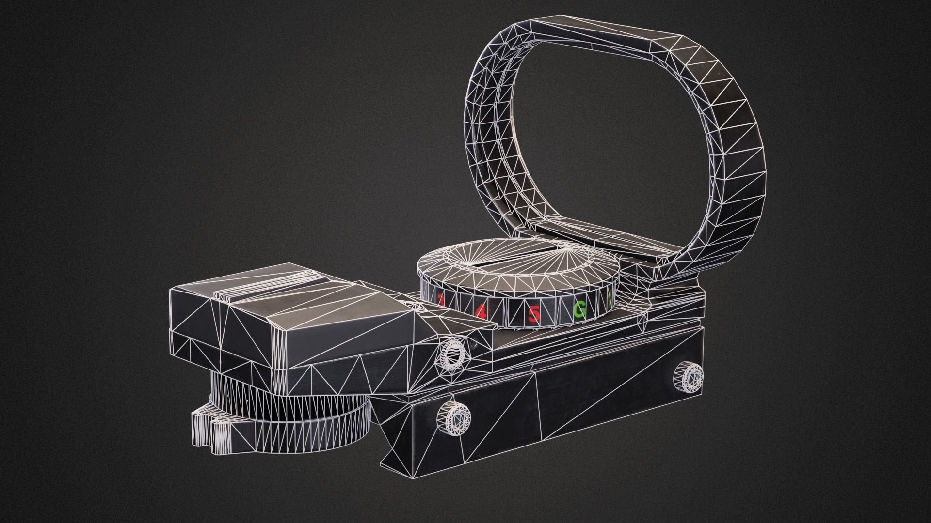 Reflex sight dot feyachi Low-poly 3D model_10