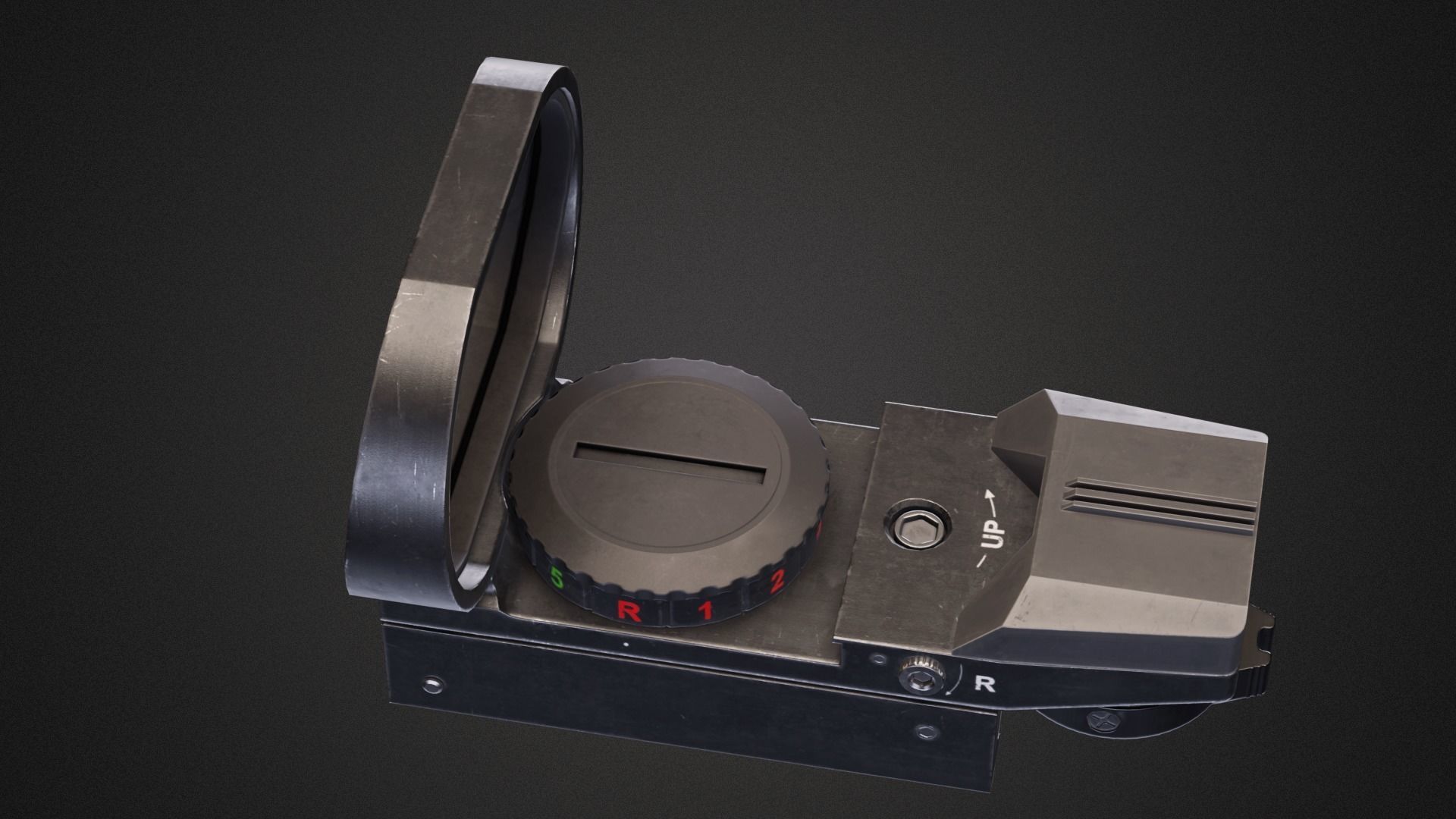 Reflex sight dot feyachi Low-poly 3D model_12