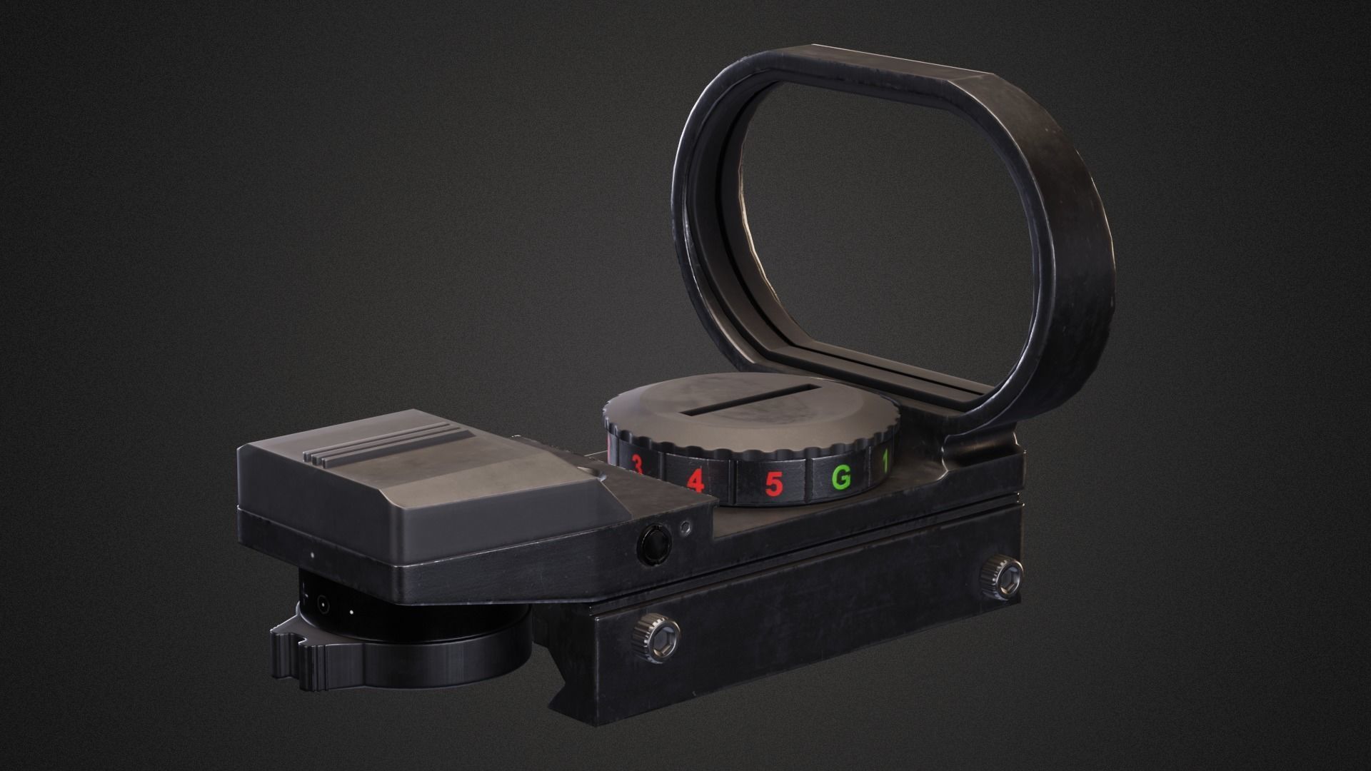 Reflex sight dot feyachi Low-poly 3D model_3