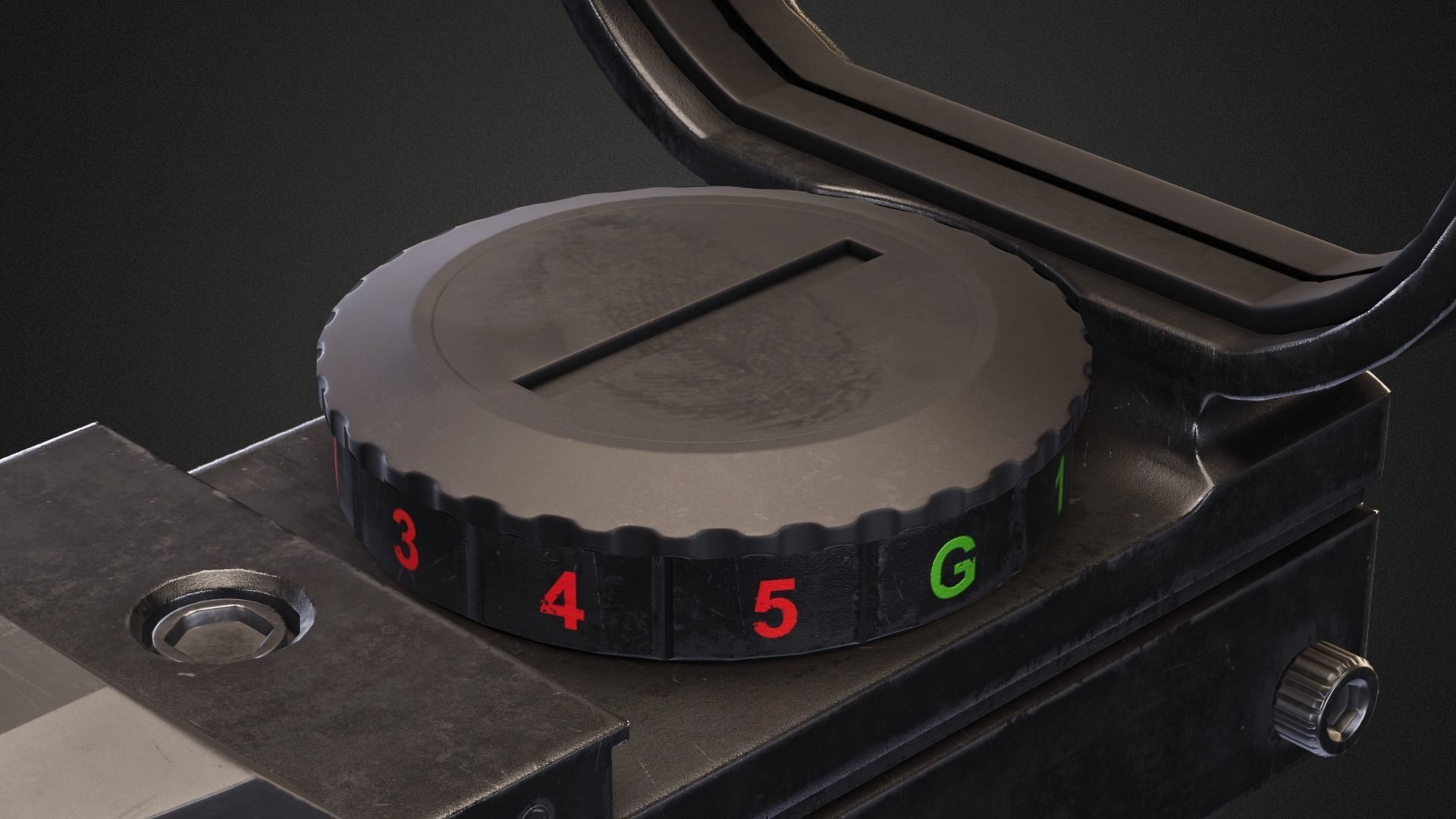 Reflex sight dot feyachi Low-poly 3D model_4