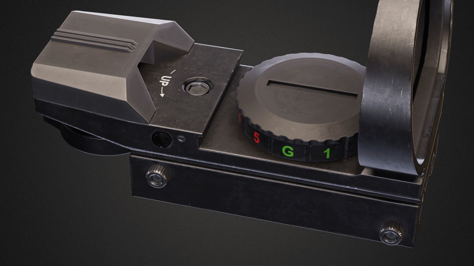 Reflex sight dot feyachi Low-poly 3D model_5