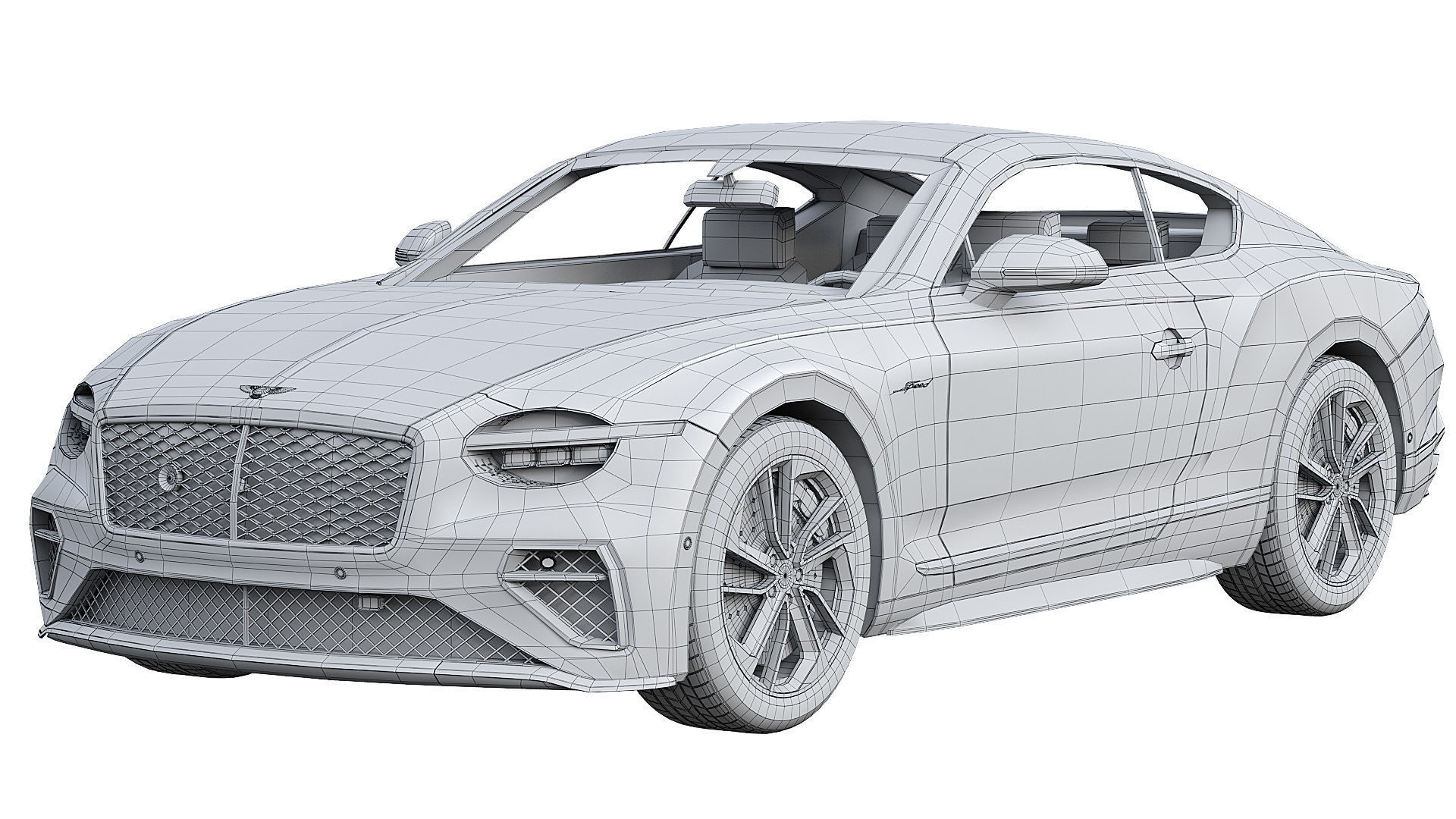 Bentley Continental GT Speed 2025  3D model_7