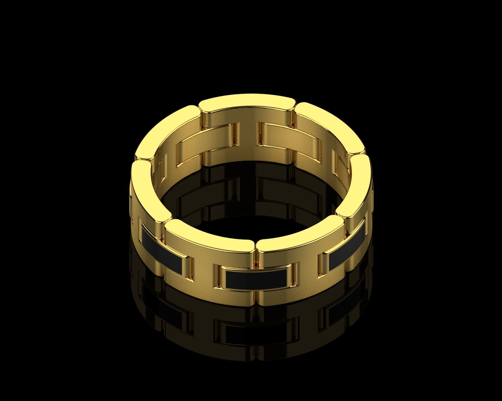 Ring chain 0173 3D print model_10