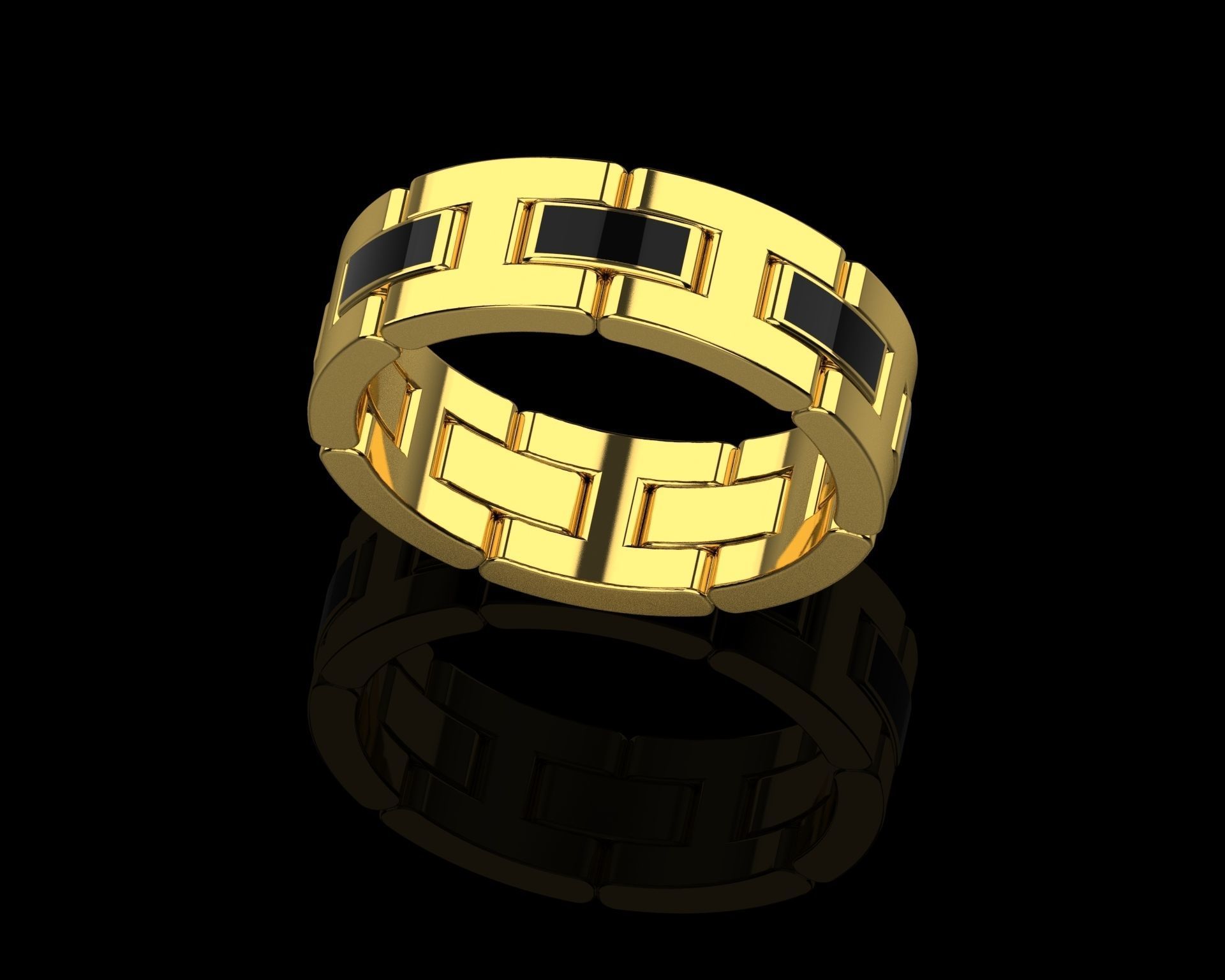 Ring chain 0173 3D print model_9