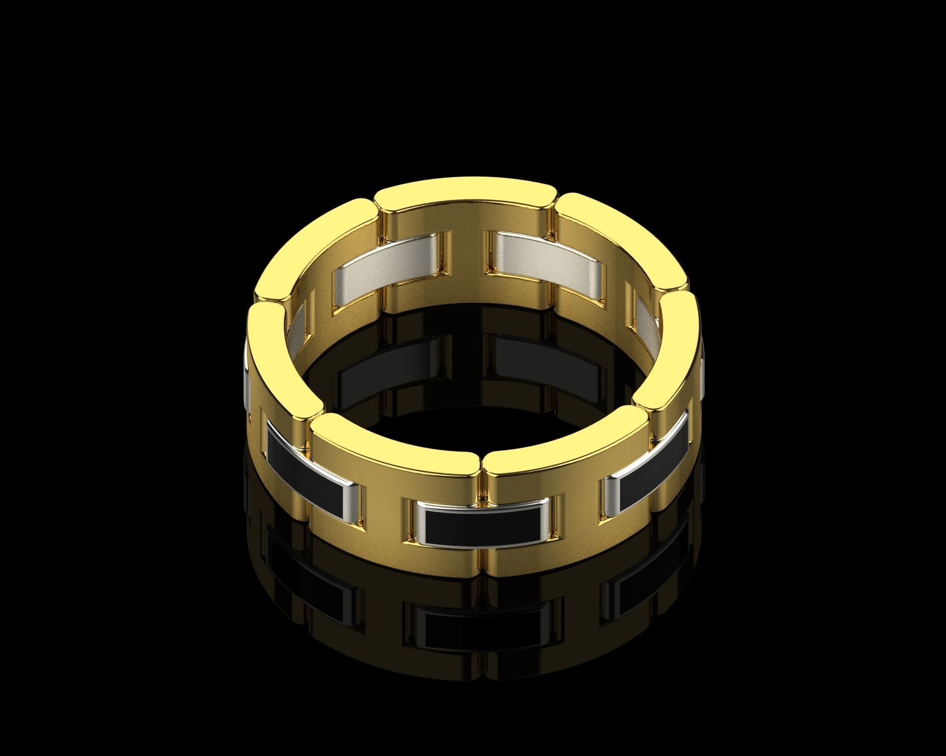 Ring chain 0173 3D print model_2