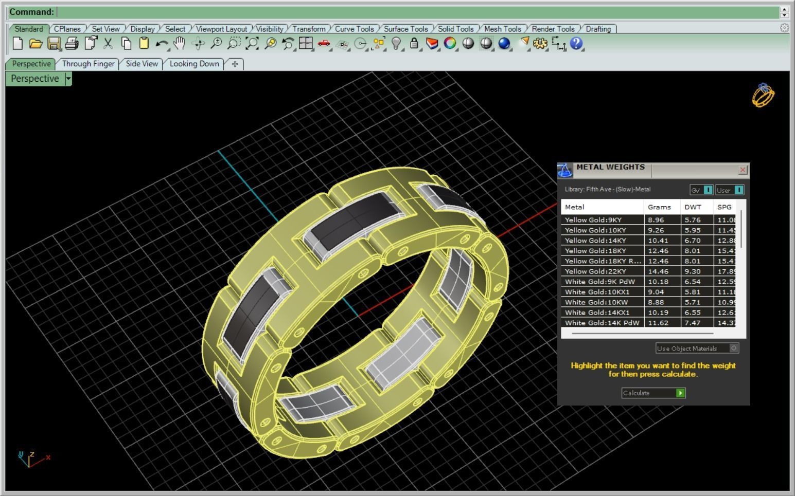 Ring chain 0173 3D print model_6