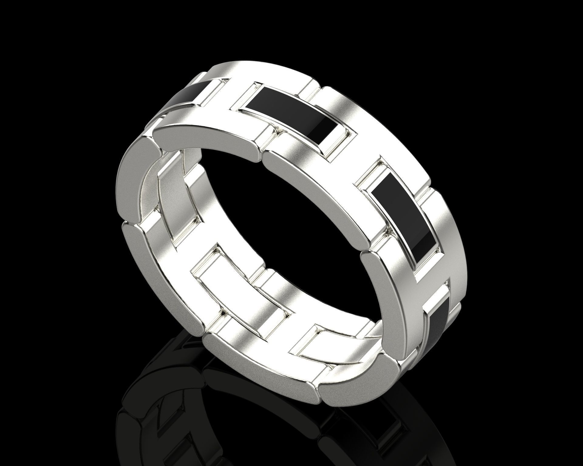 Ring chain 0173 3D print model_8