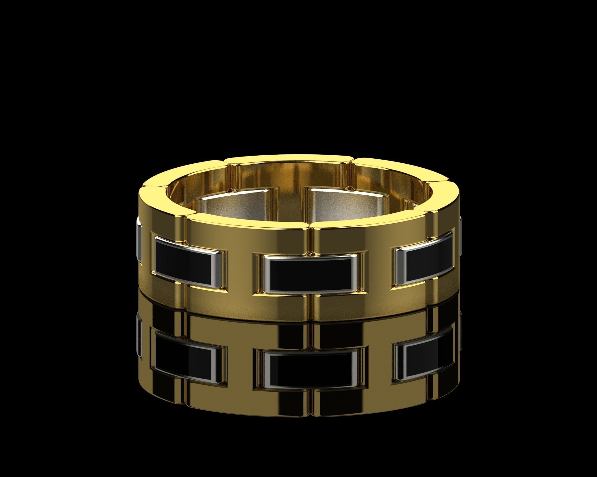 Ring chain 0173 3D print model_11
