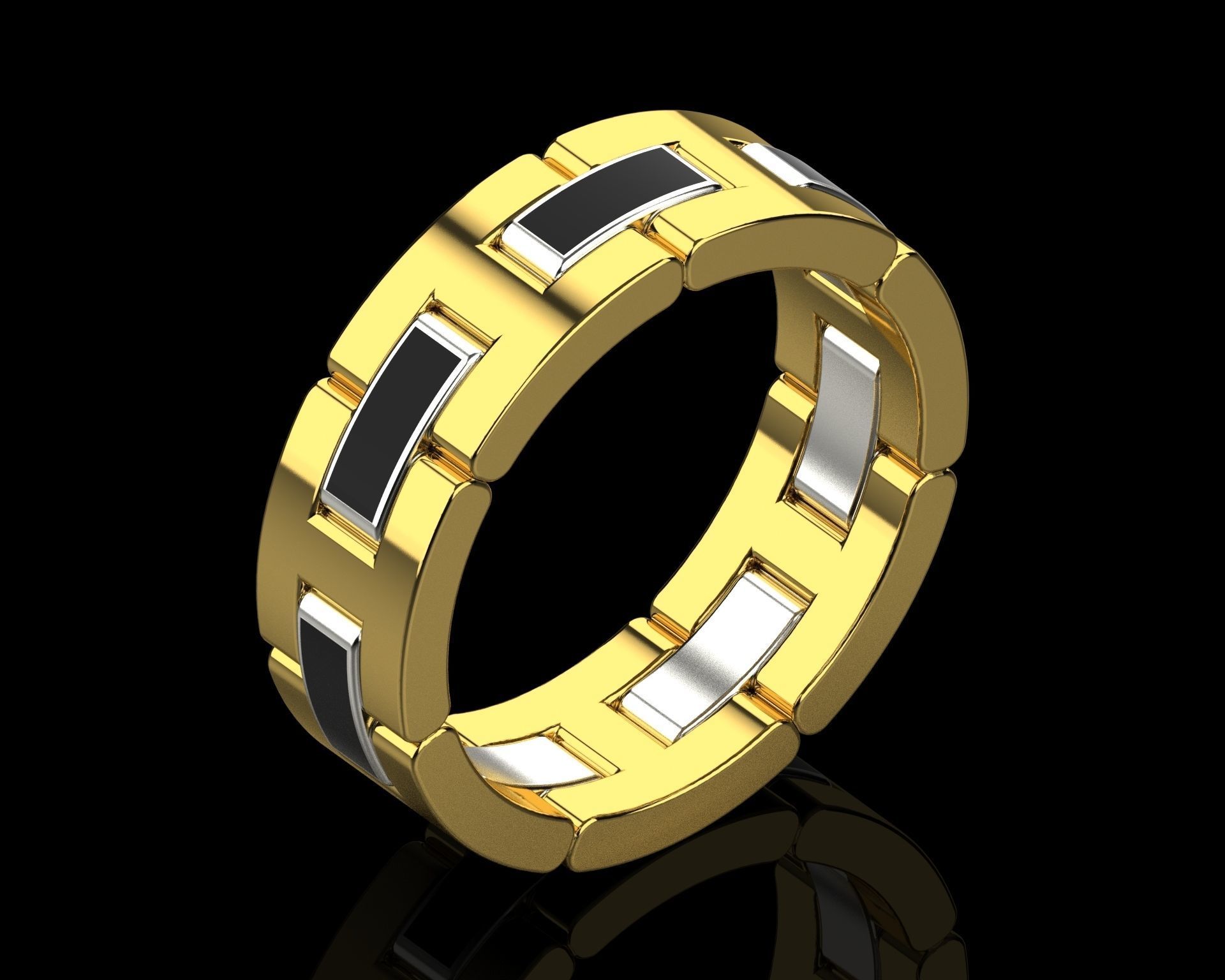 Ring chain 0173 3D print model_1