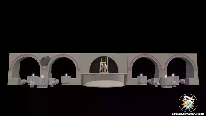  Star Wars Cantina Shelf Diorama for action figures