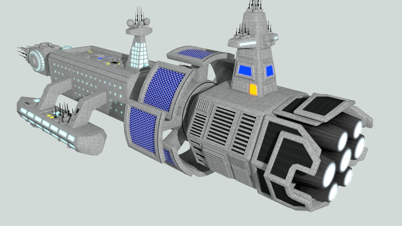 Space Medical Frigate 3D model_3