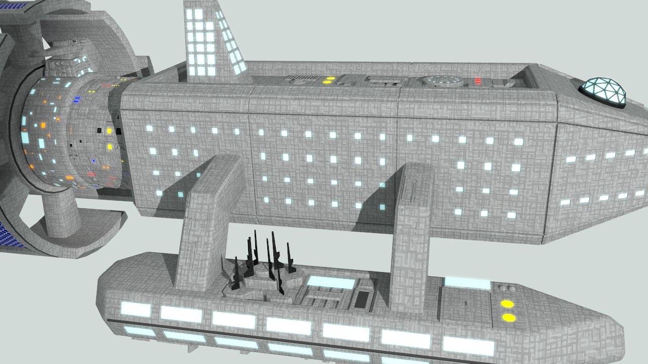 Space Medical Frigate 3D model_7