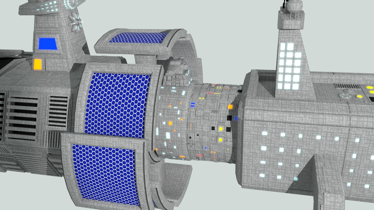 Space Medical Frigate 3D model_6