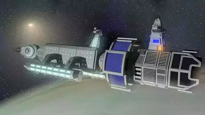 Space Medical Frigate 3D model