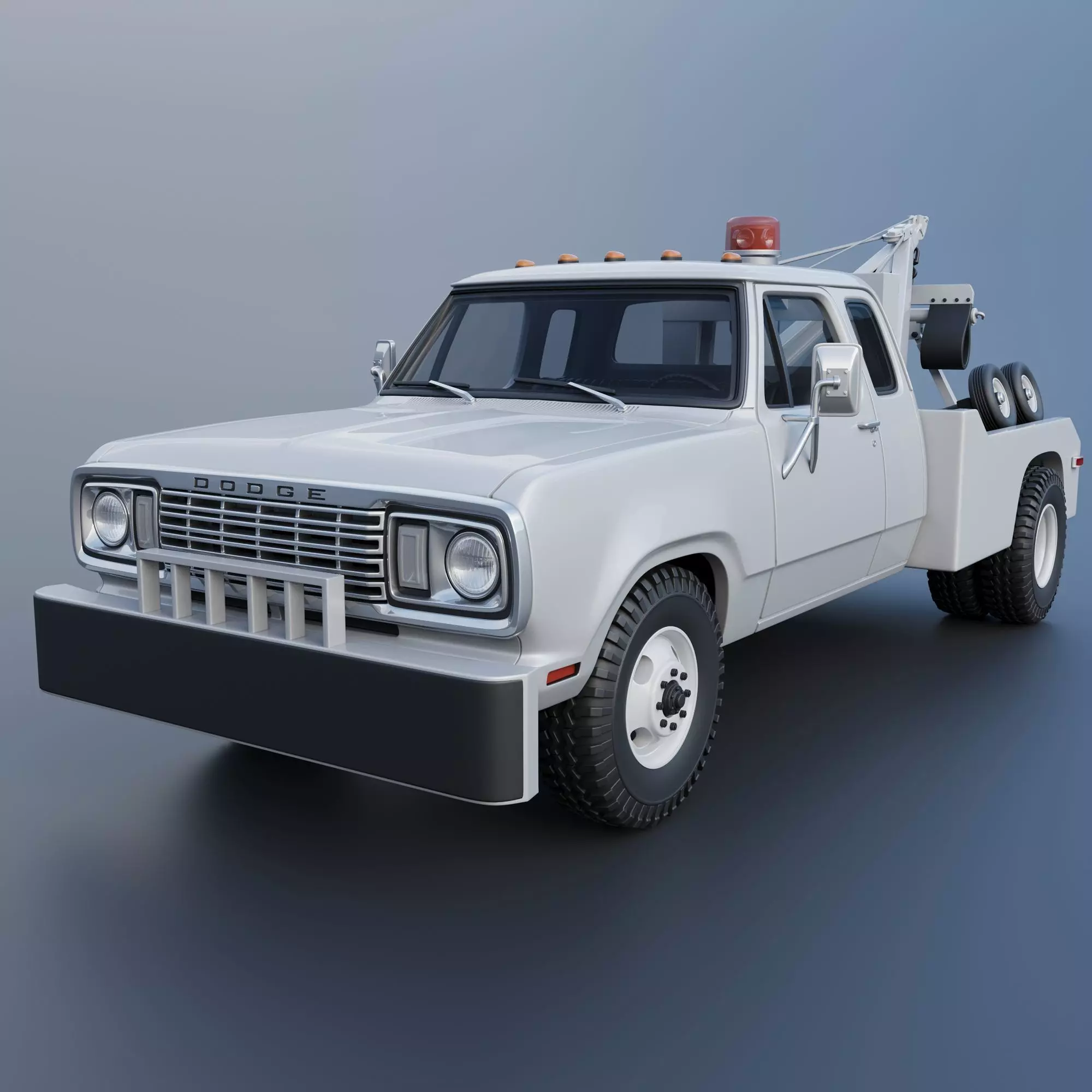 Dodge D300 Wrecker 1977 3D print model_0