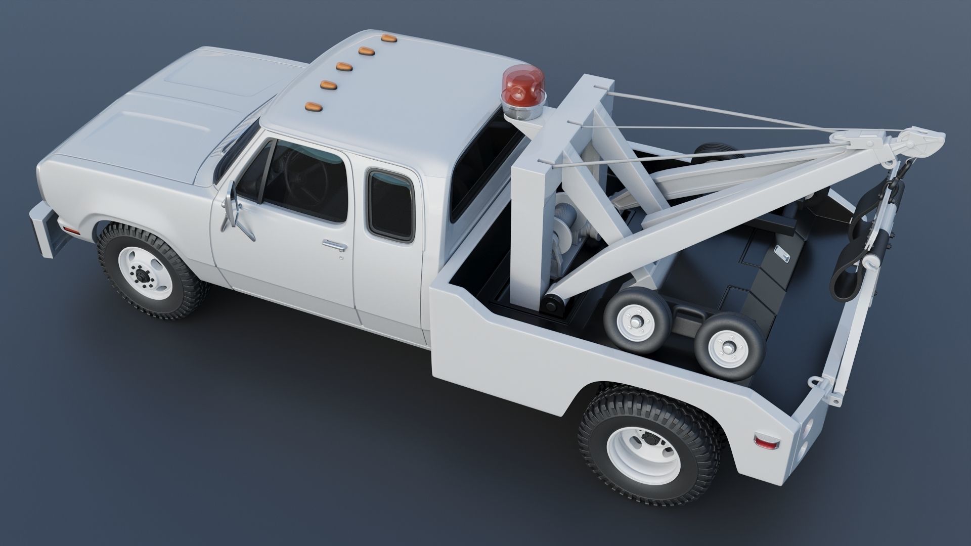 Dodge D300 Wrecker 1977 3D print model_4