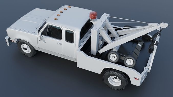 Dodge D300 Wrecker 1977 3D print model 5