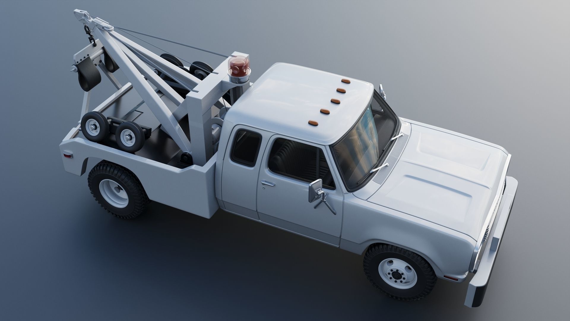 Dodge D300 Wrecker 1977 3D print model_9