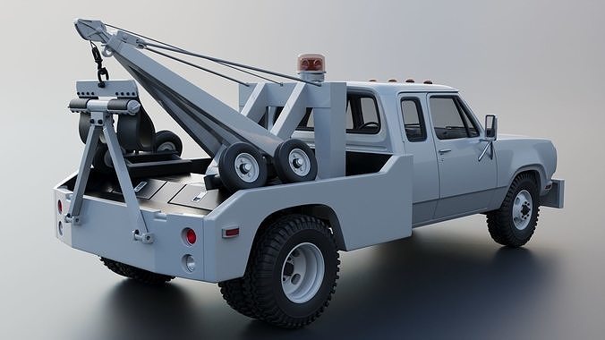 Dodge D300 Wrecker 1977 3D print model 6