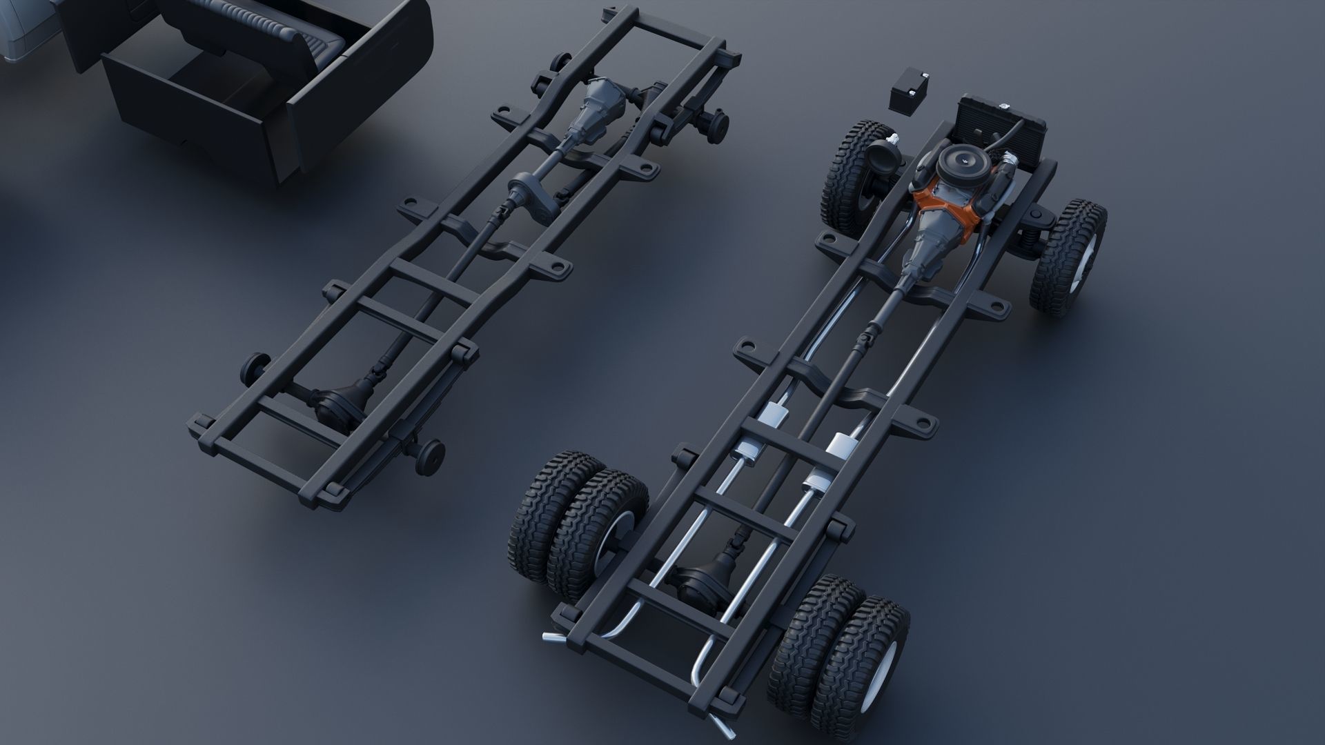 Dodge D300 Wrecker 1977 3D print model_23