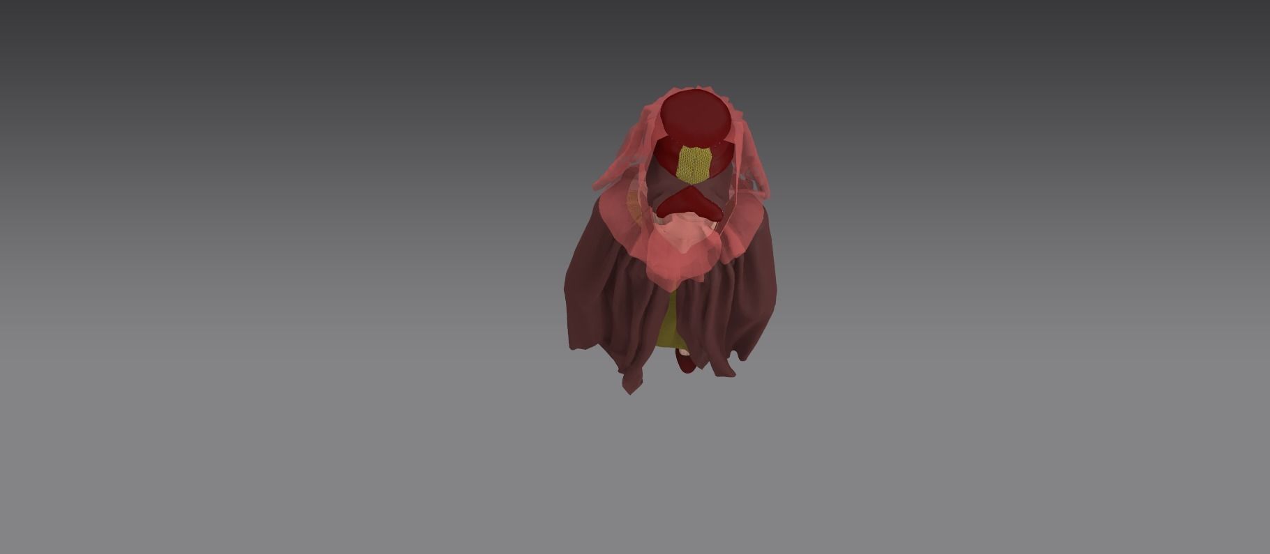 Dune inspired garment 3D model_7