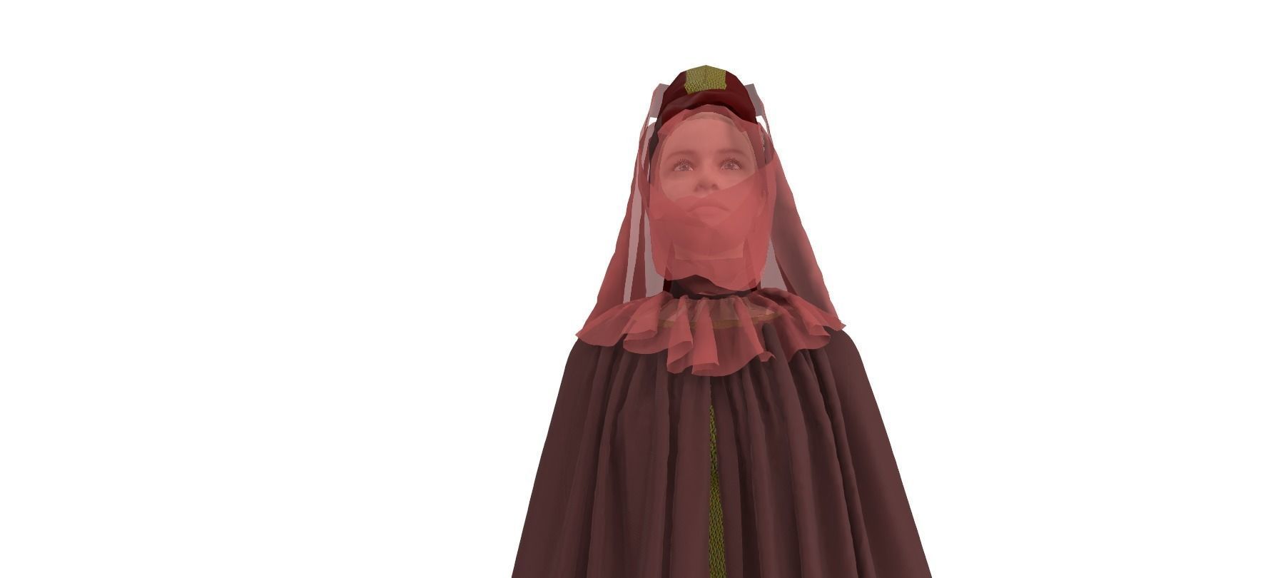 Dune inspired garment 3D model_17