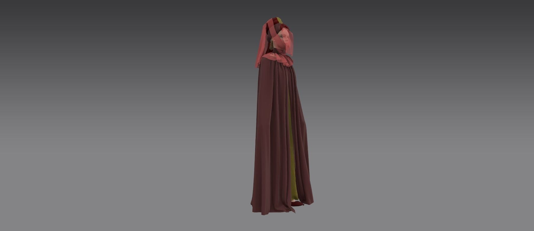 Dune inspired garment 3D model_6