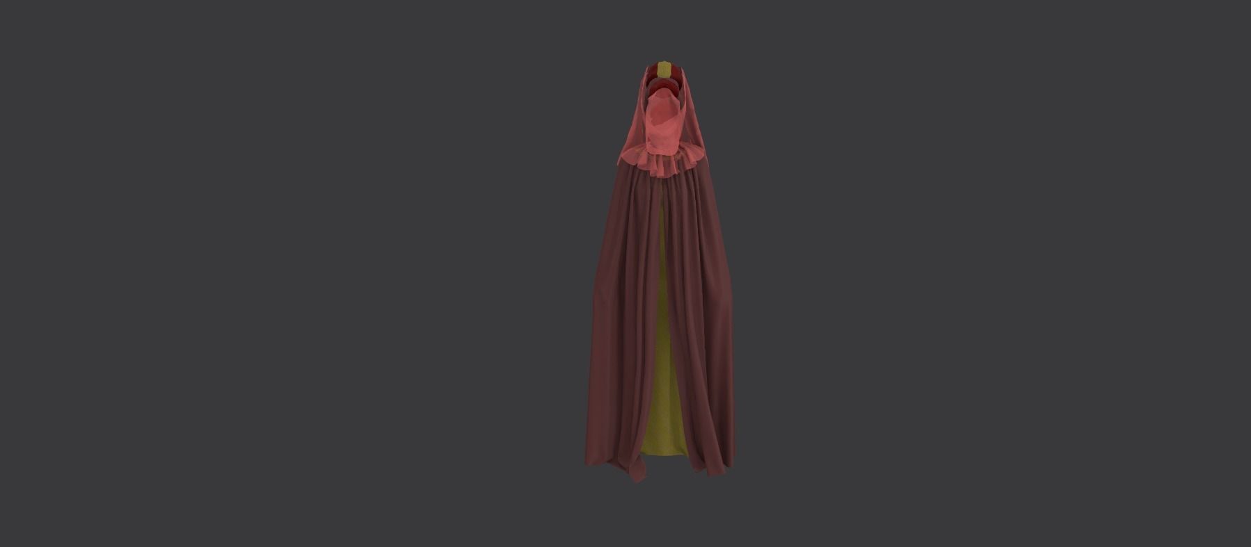 Dune inspired garment 3D model_8