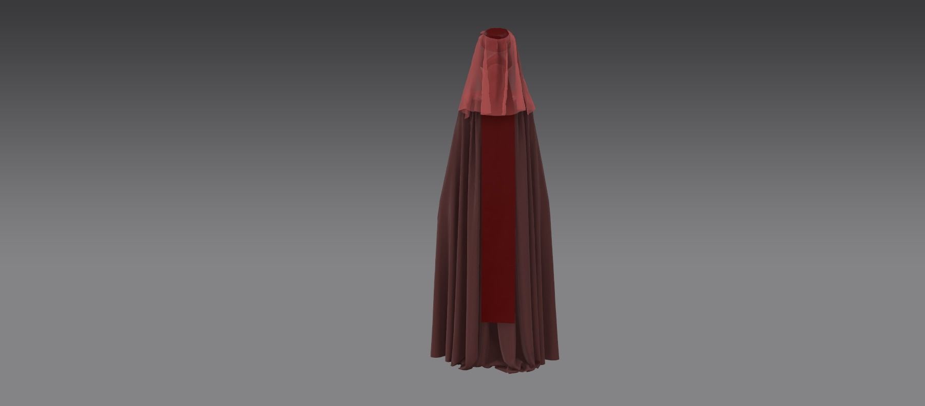 Dune inspired garment 3D model_4