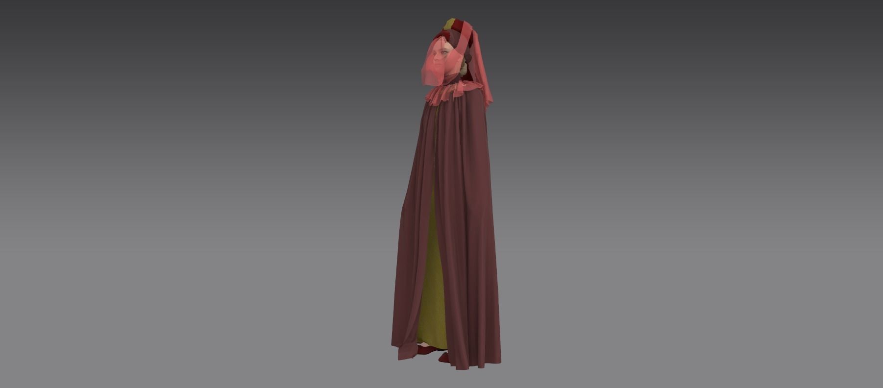 Dune inspired garment 3D model_3