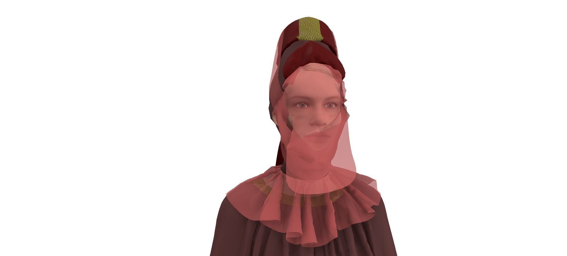 Dune inspired garment 3D model_19
