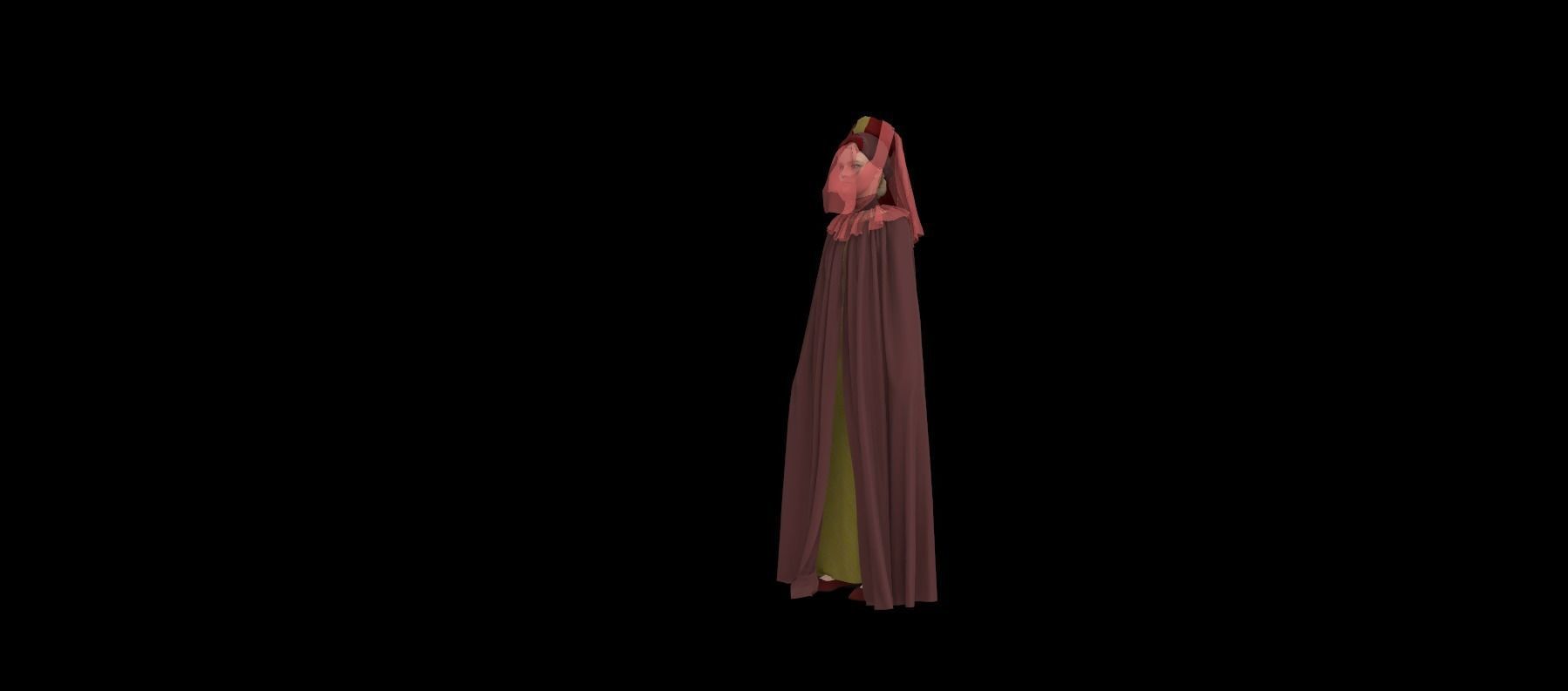 Dune inspired garment 3D model_13