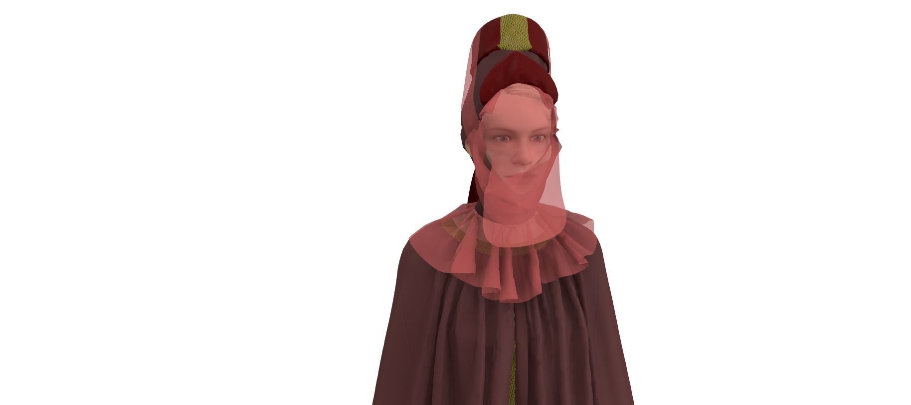 Dune inspired garment 3D model_22