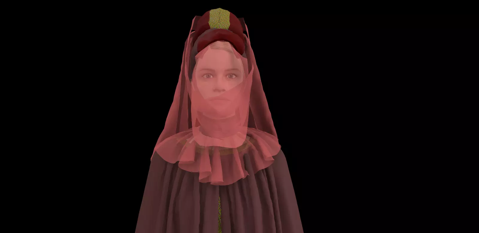 Dune inspired garment 3D model_0