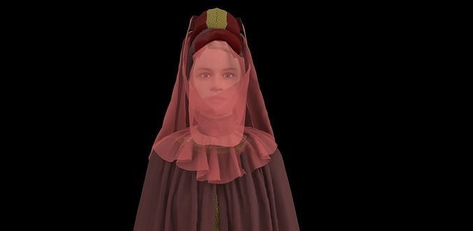 Dune inspired garment 3D model