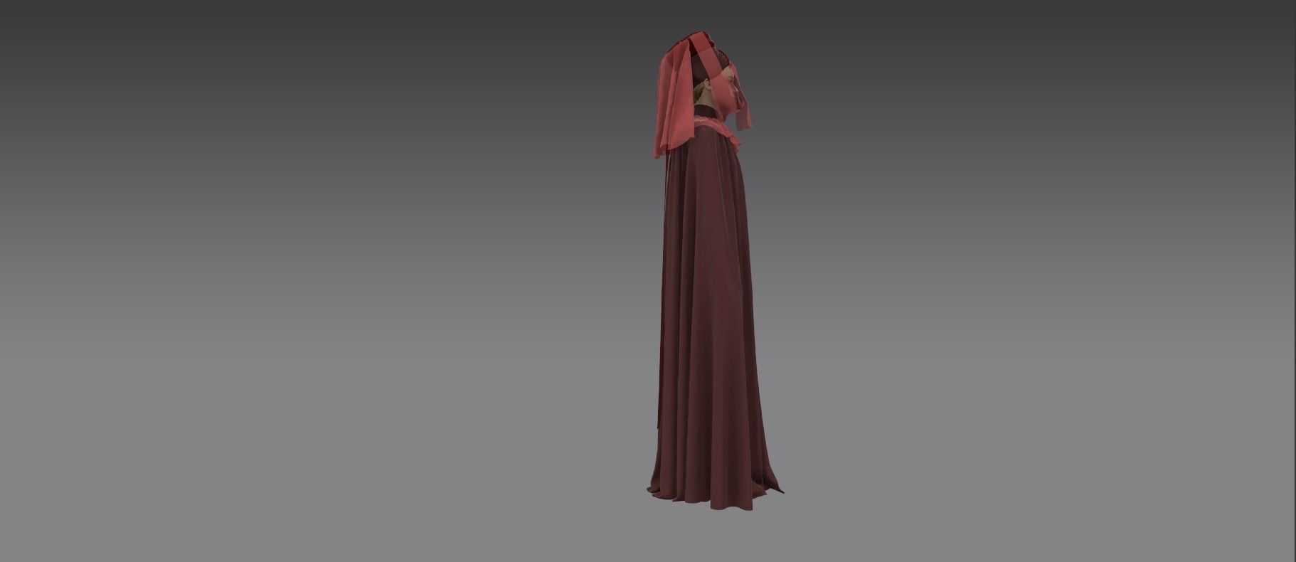Dune inspired garment 3D model_5