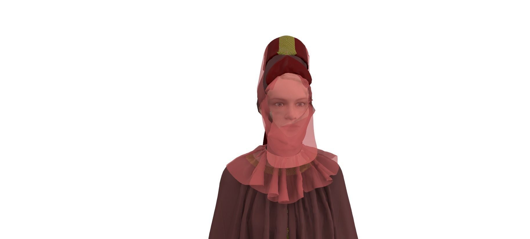 Dune inspired garment 3D model_20