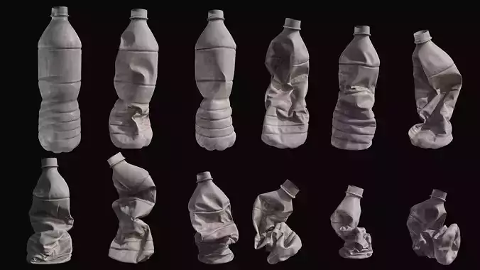 Crushed Plastic Bottle v1