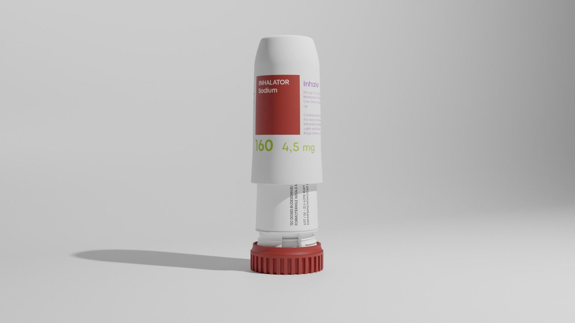 Asthma Inhaler  3D model_2